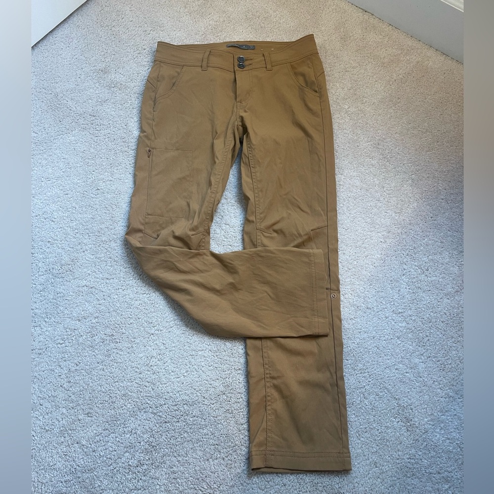 PrAna Women's Pants Size 4 Halle Straight Pant II W4119RG23 Brown Earthbound